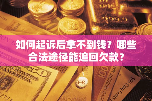 武汉如何起诉后拿不到钱？哪些合法途径能追回欠款？