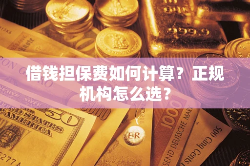 武汉借钱担保费如何计算？正规机构怎么选？