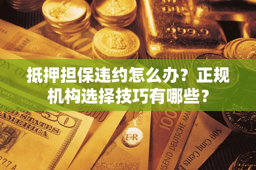 武汉抵押担保违约怎么办？正规机构选择技巧有哪些？