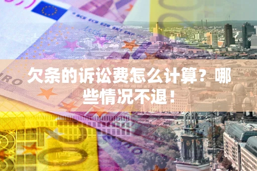 武汉欠条的诉讼费怎么计算？哪些情况不退！