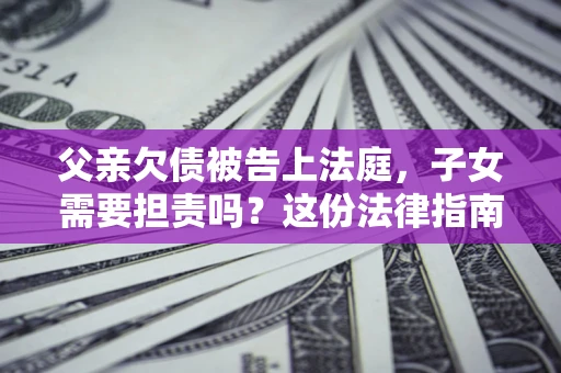 武汉父亲欠债被告上法庭，子女需要担责吗？这份法律指南必须看完