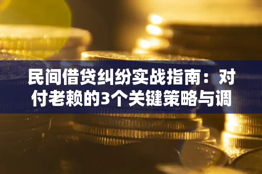 武汉民间借贷纠纷实战指南：对付老赖的3个关键策略与调解盲区解析