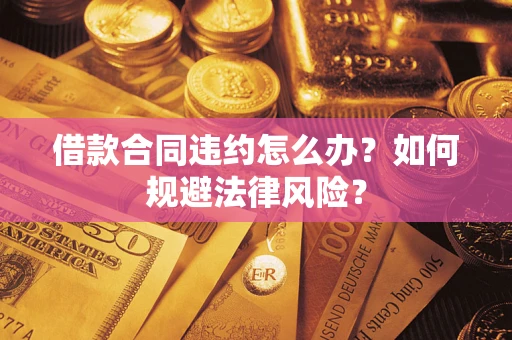武汉借款合同违约怎么办？如何规避法律风险？