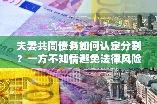 武汉夫妻共同债务如何认定分割？一方不知情避免法律风险必看！